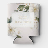 Rafraîchisseur Pour Canette Foliage Floral Aquarelle Douche nuptiale (Devant)