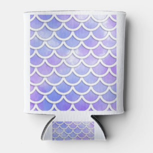 Rafraîchisseur Pour Canette Fond fluo queu de sirene, ecaille poisson