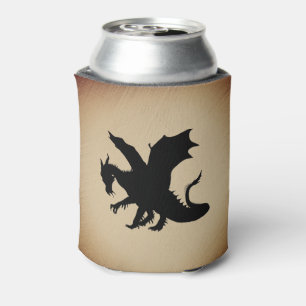 Rafraîchisseur Pour Canette Fond rustique Dragon Noir