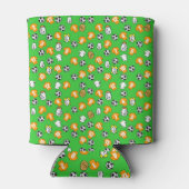 Rafraîchisseur Pour Canette Football Design avec chemises en or orange (Dos)