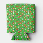 Rafraîchisseur Pour Canette Football Design avec chemises en rouge (Dos)