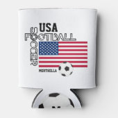 Rafraîchisseur Pour Canette Football personnalisé aux Etats-Unis (Devant)