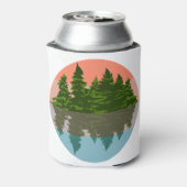 Rafraîchisseur Pour Canette Forêt Coucher Nature Pins Arbres (Can Dos)