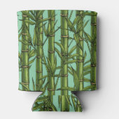 Rafraîchisseur Pour Canette Forêt de bambou sur bleu clair (Dos)