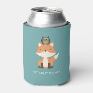 Rafraîchisseur Pour Canette Forêt de renard forestier Baby shower personnalisé