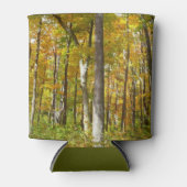 Rafraîchisseur Pour Canette Forêt du paysage d'automne Feuille Jaune (Devant)