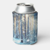 Rafraîchisseur Pour Canette Forêt neigeuse Scène hivernale gelée (Can Dos)