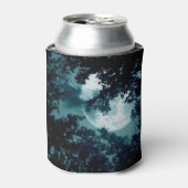 Rafraîchisseur Pour Canette Forêt nocturne enchanteresse avec Pleine lune (Can devant)