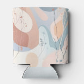 Rafraîchisseur Pour Canette Formes Abstraites à la décoration florale (Dos)