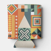 Rafraîchisseur Pour Canette Formes géométriques, arrière - plan simple plat. (Dos)