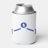 Rafraîchisseur Pour Canette Formule chimique moléculaire de l'eau (Can devant)