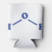 Rafraîchisseur Pour Canette Formule chimique moléculaire de l'eau (Devant)