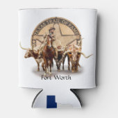 Rafraîchisseur Pour Canette Fort Worth Longhorns & Trail of Fame, (Devant)