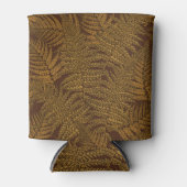 Rafraîchisseur Pour Canette Foule automnale sur brun (Devant)