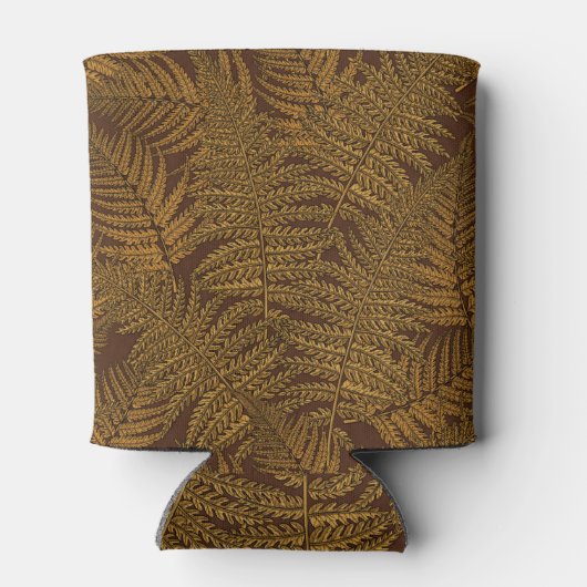 Rafraîchisseur Pour Canette Foule automnale sur brun (Dos)