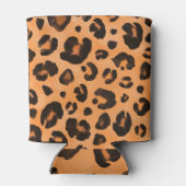 Rafraîchisseur Pour Canette Fourrure de léopard, aquarelle, texture transparen (Dos)