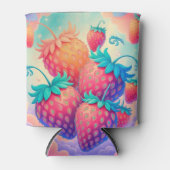 Rafraîchisseur Pour Canette Fraise colorée (Devant)