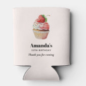 Rafraîchisseur Pour Canette Fraise Cupcake Sweet Dessert Événement (Dos)