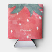 Rafraîchisseur Pour Canette Fraise d'aquarelle mignonne (Devant)