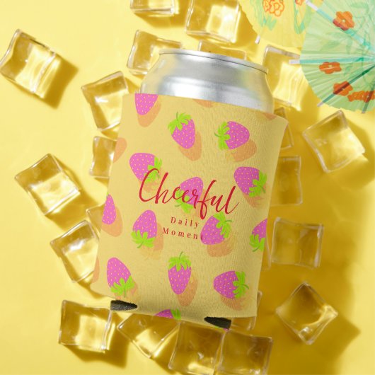 Rafraîchisseur Pour Canette Fraise jaune (Été in situ)