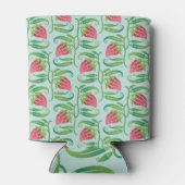 Rafraîchisseur Pour Canette Fraises d'été Motif Arrière - plan vert (Dos)