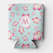 Rafraîchisseur Pour Canette Frangipani rose Monogram Aqua (Devant)