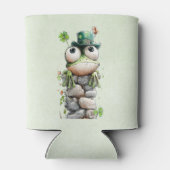 Rafraîchisseur Pour Canette Frog with Green Hat and Shamrock Cute (Dos)