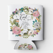Rafraîchisseur Pour Canette Fruit de l'Esprit Floral Aquarelle Wreath (Dos)