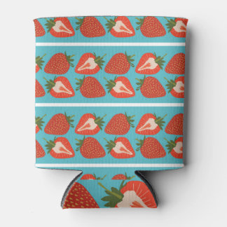 Rafraîchisseur Pour Canette Fruit fraise : Motif Répété sans couture.