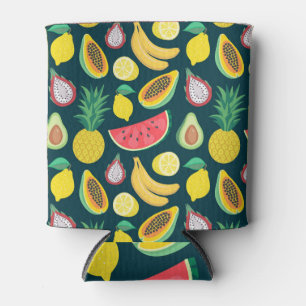 Rafraîchisseur Pour Canette Fruits tropicaux Vintage Motif Bliss