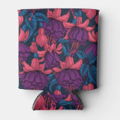 Rafraîchisseur Pour Canette Fuchsia en bleu et violet (Devant)