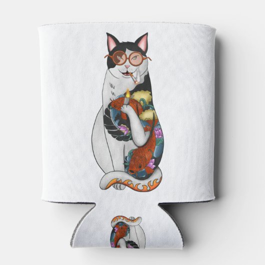 Rafraîchisseur Pour Canette fumeur de chat (Dos)