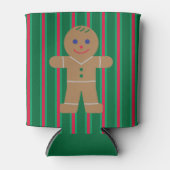 Rafraîchisseur Pour Canette Fun and Fancy Christmas Gingbread Homme (Devant)