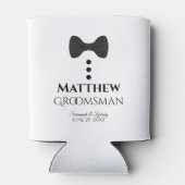Rafraîchisseur Pour Canette Fun Black Cravate Groomsman Mariage mousse Can Coo (Dos)