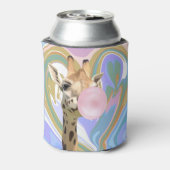Rafraîchisseur Pour Canette Fun Bubblegum soufflant Giraffe Liquide Swirl Bleu (Can Dos)