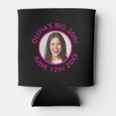 Rafraîchisseur Pour Canette Fun Custom 30th Portrait 2 Photo Anniversaire (Devant)