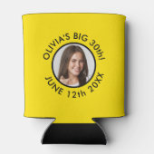 Rafraîchisseur Pour Canette Fun Custom 30th Portrait 2 Photo Anniversaire (Dos)