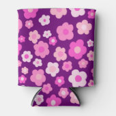 Rafraîchisseur Pour Canette Fun Fun Floral Violet Rose Mignonne (Devant)