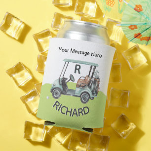 Rafraîchisseur Pour Canette Fun Golf Message du panier Nom du monogramme