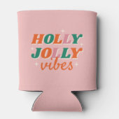 Rafraîchisseur Pour Canette Fun Holly Jolly Vibes Design de Noël (Dos)