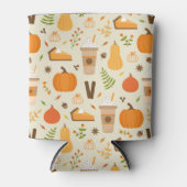 Rafraîchisseur Pour Canette Fun Orange Fall Motif (Devant)