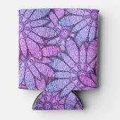 Rafraîchisseur Pour Canette Fun Purple Flowers (Devant)