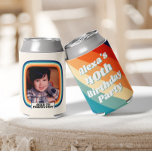 Rafraîchisseur Pour Canette Fun Retro Custom 40th Birthday Photo Vintage<br><div class="desc">Fun Retro Personnalisé 40e anniversaire Photo Vintage Can Cooler</div>