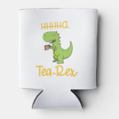 Rafraîchisseur Pour Canette Fun T-Rex Sipping Tea Party (Devant)