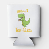 Rafraîchisseur Pour Canette Fun T-Rex Sipping Tea Party (Dos)