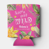 Rafraîchisseur Pour Canette Fun Tropical Rose Bachelorette Party (Dos)