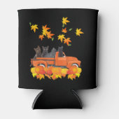 Rafraîchisseur Pour Canette Funky Black Cats Camion Automne Citrouille Maple L (Devant)
