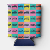 Rafraîchisseur Pour Canette Funky Fun Checkerboard Mini Cooper (Devant)
