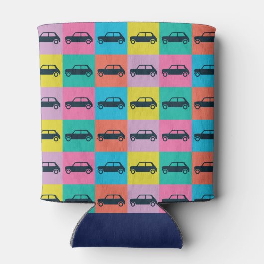 Rafraîchisseur Pour Canette Funky Fun Checkerboard Mini Cooper (Dos)