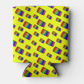 Rafraîchisseur Pour Canette Funky Neon Motif arc-en-ciel (Devant)